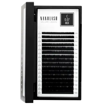 Image de Extensions de cils volume Nanolash - 0.07 C curl 6-13 mm mix