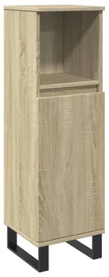 Obrázok produktu pre Malá kúpeľňová skrinka z dreva s 3 priehradkami