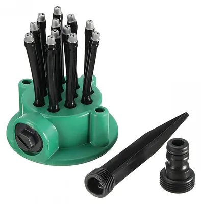 Immagine prodotto di Vergionic 7379 Irrigatore da giardino a 360°, 35 m², 3/4'' e 1/2'', in plastica
