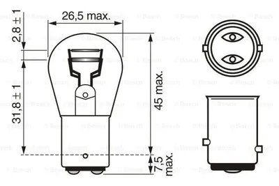 Produktbild von Bosch Glühlampe, Blinkleuchte  1 987 302 202