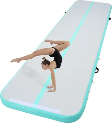 Produktbild von 13FT Air Track aufblasbare Trainingsmatte für Turnen und Gymnastik mit Pumpe