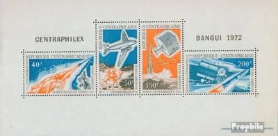 Produktbild von Briefmarken Zentralafrikanische Republik 1972 Mi Block7 (kompl.Ausg.) postfrisch Briefmarkenausstellung