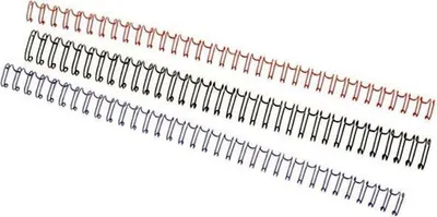 Image de GBC IB165283 GBC Drahtbinderücken WireBind, A4, 21 Ringe, 10 mm, weiß