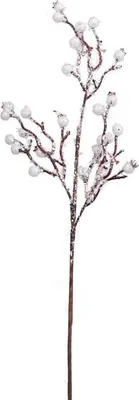 Produktbild von Dekorativer Zweig mit Schneebällen, 50 cm