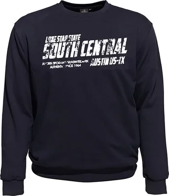 Produktbild von Übergrößen Sweatshirt AHORN SPORTSWEAR Lone Star weiß Navy 5XL