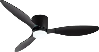 Produktbild von Deckenventilator, LED-Licht, leiser Betrieb, Schwarz 52 Zoll