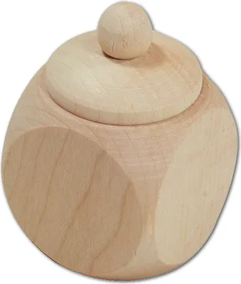 Produktbild von Holzdose, mit Schraubverschluss, neutral aus Holz 4 cm