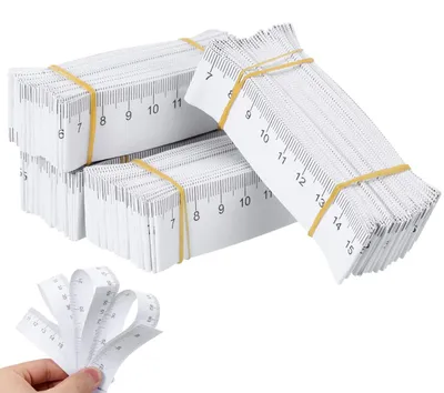 100 Papier-Maßbänder, 100 cm, doppelseitig, weich