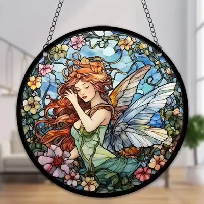 Obrázok produktu pre Lapač Slnka Fairy - Nádherná víla v meditácii KP31476