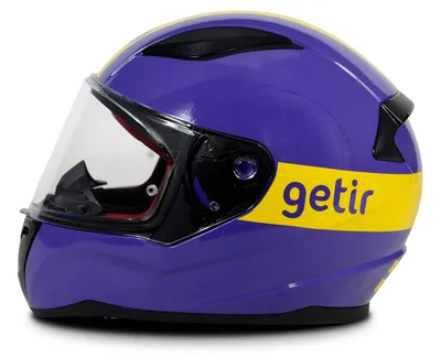 Produktbild von LS2 Helmets FF353 Rapid - Motorradhelm Integralhelm - Getir Edition violett gelb - Size S / 55 - 56 cm