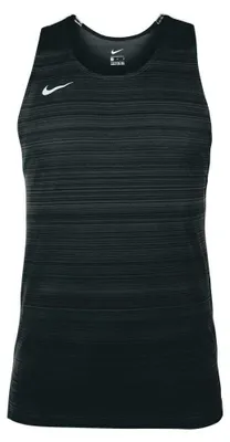 Image de NIKE NT0300-010 - Débardeur de course pour hommes, modèle Dry Miler, couleur noire/blanc, taille 2XL