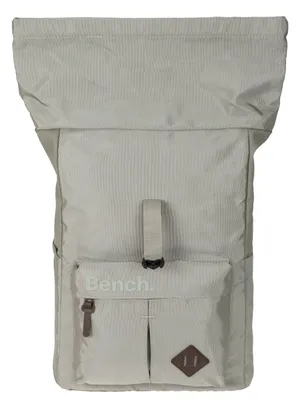 Produktbild von Rucksack Kurierrucksack Damen Herren BENCH Terra Roll-Top Laptoprucksack Notebook-Rucksack Daypack Büro Business edel Fashion 64177 4200 Sand Beige + Flasche