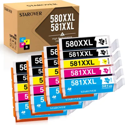 Produktbild von XXL Patronen für PGI-580 CLI-581 CANON Pixma TS705a 6150 6350 9550 TR7550 8550 Pixma TS9155 Pixma TS9550 Pixma TS9551C