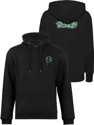 Produktbild von Cotton Prime® Hoodie Street Art Berlin - Weltenbummler Kollektion XXL Schwarz