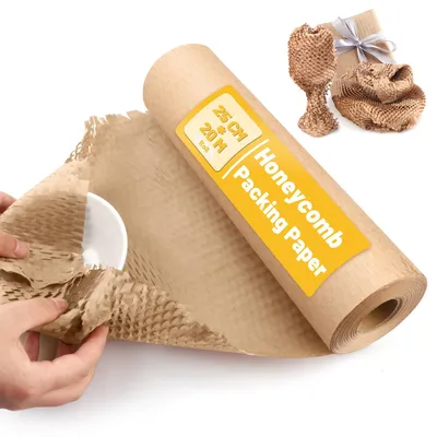 Obrázek produktu pro Rolka voskovaného papíru, rozměry 25 cm x 20 m, ekologický obalový materiál vyrobený z kraftpapíru