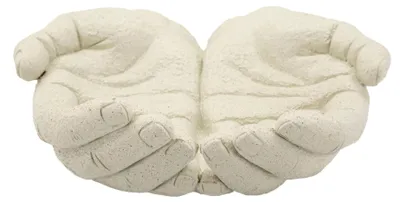 Produktbild von Mauro Ferretti Dekoschale Hands Stons creme 22,7x20x7,3 cm