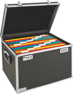 Produktbild von Leitz Hängebox 67140095 DIN A4 max. 30Mappen schwarz/chrom