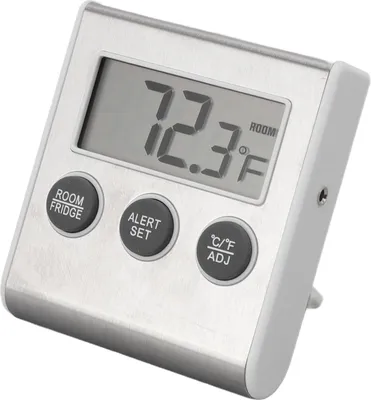 Obrázek produktu pro Digitální teploměr do chladničky Funkce alarmu s pamětí Malý teploměr do mrazničky s magnetem pro laboratoř Bílá