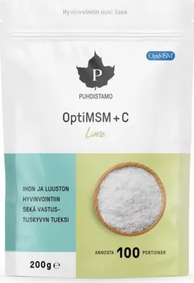 Produktbild von OptiMSM + C Pulver, Limette, 200 g