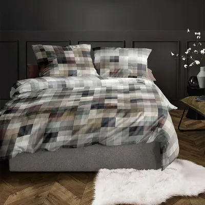 Produktbild von Irisette Mako-Satin Bettwäsche Wave 8573 natur 135x200 cm + 80x80 cm