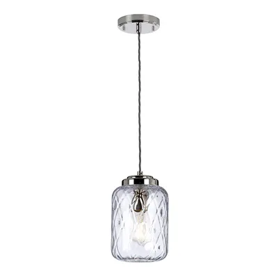 Immagine prodotto di Lampada a sospensione Sola, nichel lucido, 1xE27x60W, vetro, dimensioni: 220,8x17x17 cm, IP20, Elstead
