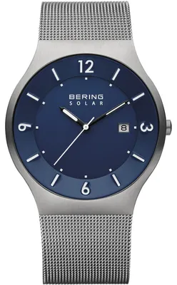 Produktbild von Bering 14440-007 Herrenuhr, Milanaise\Solar, Silber