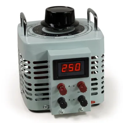 Produktbild von Ringkern-Stelltrafo McPower "V-8000 LED", 0-250 V, 8 A, 2.000 W, NICHT galvanisch getrennt