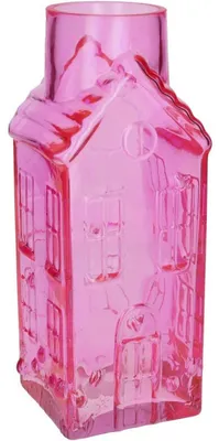 Produktbild von Gift Company Vase Haus Jacquard Pink (30cm)