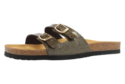 Produktbild von Dr. Brinkmann Pantoletten in Übergrößen Braun 700995 2 große Damenschuhe