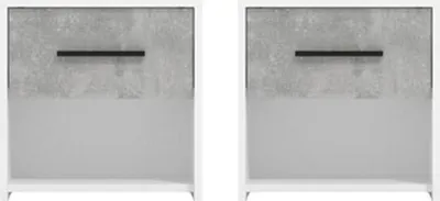 Immagine prodotto di Dmora Comodino Secli 42x33x42h cm Bianco, un Cassetto un Ripiano