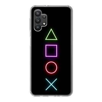 Produktbild von MuchoWow® Handyhülle Schutzhülle Hülle für Samsung Galaxy A32 5G Gaming - Neon - Konsole - Schwarz - Controller - Gaming Silikon Softcase Handy Hülle - Softcase