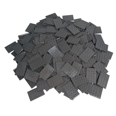 Obrázok produktu pre Stavebné dosky LEGO® 4x6 Tmavo šedá - 3031 NOVINKA! Množstvo 25x