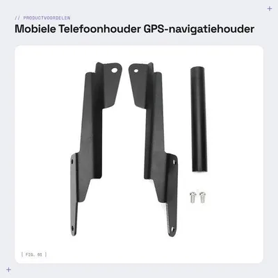 Produktbild von Halterung für GPS-Navigationsgerät und Smartphone, passend für Honda NC750X Modelle von 2016-2019.