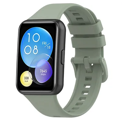 Produktbild von Strap-it Huawei Watch Fit 2 Silikonarmband (grün)