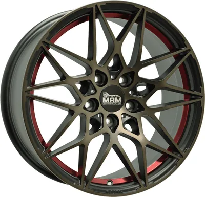 Produktbild von 19 Zoll MAM B2 5x112 ET45 Alufelgen BRONZE RED INSIDE
