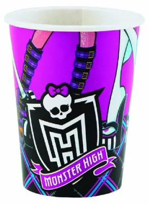 Produktbild von Monster High Party Becher Pappbecher ca.250ml, 8 Stück