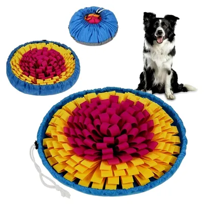 Produktbild von Schnüffelteppich für Hunde, Futterschnüffelmatte, Trainingsmatte für langsames Füttern, Schnüffelmatte für alle Hunderassen, fördert natürliche Nahrungssuche und Stressabbau