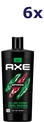 Produktbild von 6x AXE Douchegel Africa 700 ml
