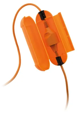 Obrázok produktu pre Oranžová vodotesná záhradná zásuvka IP54, INOTECH