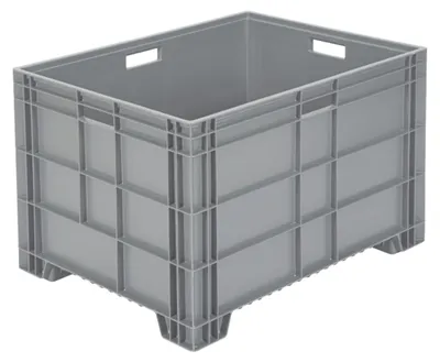 Productafbeelding van Povag Euronorm stapelbak - Kunststof palletbox - 80x60x50 cm - Grijs