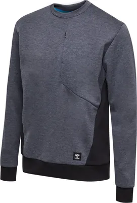 Produktbild von Hummel Hmltropper Sweatshirt, BLACK IRIS MELANGE, XL, Herren