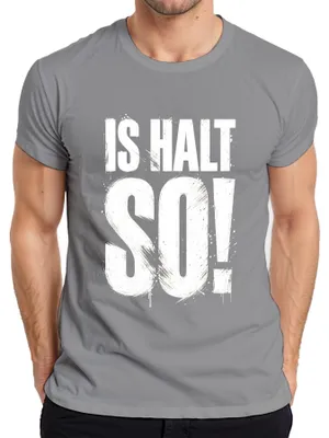 Productafbeelding van Is het zo! Grappige spreuk, cadeau, statement, sarcasme, ironie, heren T-shirt, grijs, maat S