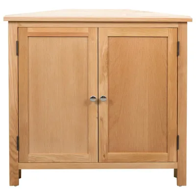 Produktbild von vidaXL Eckschrank 80x33,5x78 cm Massivholz Eiche