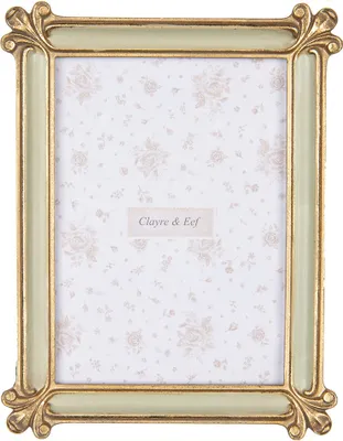 Obrázek produktu pro Clayre & Eef rámeček na obraz 13x18 cm plast zlaté barvy