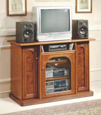 Produktbild von Brauner TV-Schrank Luxus Sideboard Kommode Wohnzimmermöbel Schränke Regale Holz