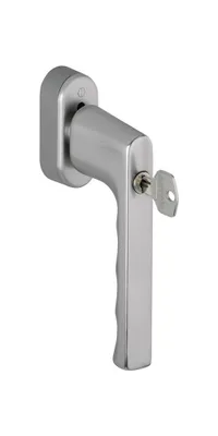 Produktbild von Fenstergriff Hamburg 0700S/UD9020 Alu.F9/stahlfarben 32-42mm abschl.HOPPE