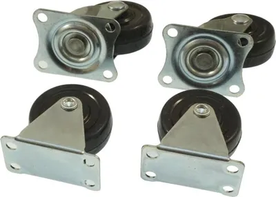 Obrázek produktu pro Otočná kolečka na nábytek, gumová, otočná, 40 mm, 4 kusy
