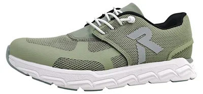 Immagine prodotto di Scarpe Rieker da donna, modello Foilmatt/Mesh/Dollaro, mocassini aperti, colore verde, per il tempo libero