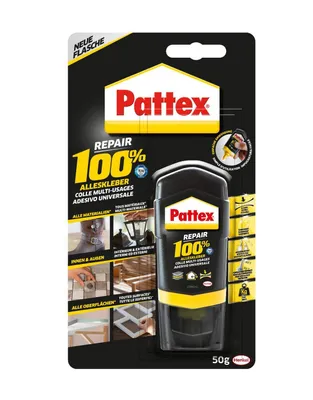 Produktbild von Pattex Repair 100% Kleber 50gr auf Blister