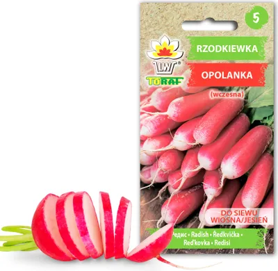 Zdjęcie produktu dla Toraf nasiona warzyw Rzodkiewka Opolanka, opakowanie 10g